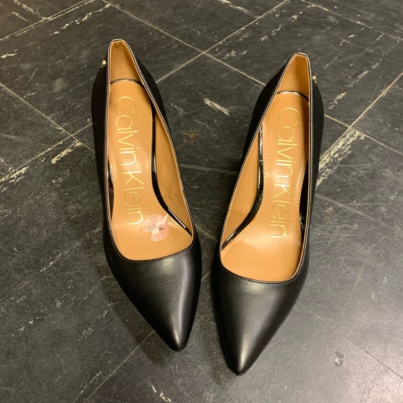Calvin Klein Shoes - Calvin Klein Black Leather Heels